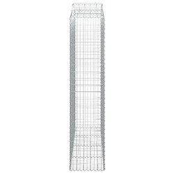 Acheter vidaXL Paniers à gabions arqués 8 pcs 200x50x220/240 cm Fer galvanisé