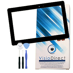 Vitre écran tactile pour ASUS Transformer Book T100HA tablette noire + kit outils -VISIODIRECT- 