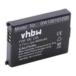 vhbw Li-Ion batterie 900mAh (3.7V) pour téléphone fixe sans fil Siemens Gigaset 4000 micro, 4000s micro, 4010 micro comme Siemens V30145-K1310-X12T. 