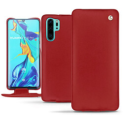 Housse cuir Huawei P30 Pro - Rabat vertical - Rouge ( Nappa - Pantone #d50032 ) - NOREVE