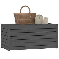 Avis vidaXL Boîte de jardin gris 101x50,5x46,5 cm bois massif de pin