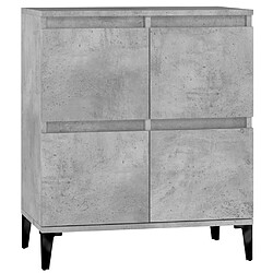 Maison Chic Buffet,Meuble de Rangement,commode pour salon,Cuisine Gris béton 60x35x70 cm Bois d'ingénierie -MN76086