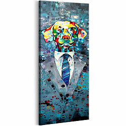 Paris Prix Tableau Imprimé Dog in a Suit 40 x 120 cm 