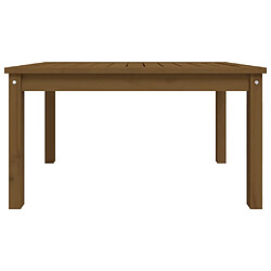 Acheter vidaXL Table de jardin marron miel 82,5x50,5x45 cm bois massif de pin