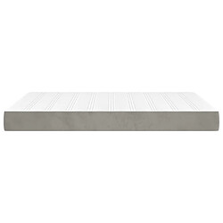 Avis vidaXL Matelas de lit à ressorts ensachés 120x210x20 cm velours