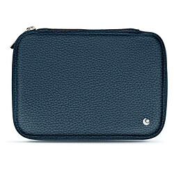 Housse cuir pour disque dur externe - couleur Indigo ( Pantone #1f4565 ) - NOREVE