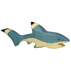 Figurine en bois Holztiger : Animaux de la Mer : Requin 