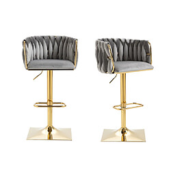 ComfortXL Tabourets De Bar Vintage Avec Dossier Et Repose-pieds, Chaises De Comptoir