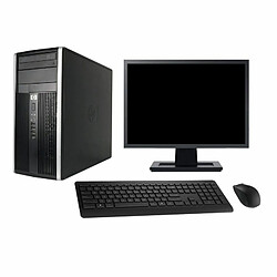 PC Tour HP Pro 6300 CMT Ecran 22" Intel G630 RAM 4Go SSD 240Go Windows 10 Wifi - Occasion