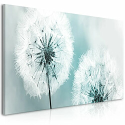 Paris Prix Tableau Imprimé Fluffy Dandelions Blue Wide 45x100cm 