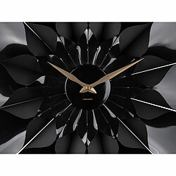 Avis Karlsson Horloge mural Flower - Noir