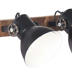 Avis vidaXL Lampe murale industrielle Noir 65x25 cm E27