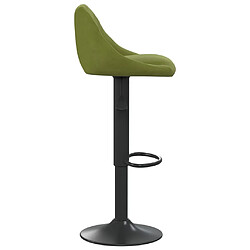 Acheter vidaXL Tabourets de bar lot de 2 vert clair velours