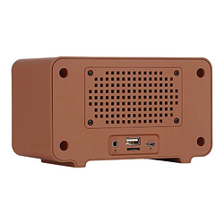 Avis Wewoo Enceinte Bluetooth Haut-parleur sans fil rétro, Carte TF de support / Disque AUX / U / FM