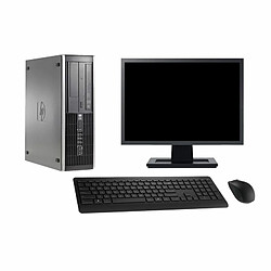 PC HP Compaq 6200 Pro SFF Ecran 22" i5-2400 RAM 16Go 250Go Windows 10 Wifi - Occasion