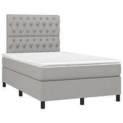 Avis Sommier à lattes,Cadre à lattes de lit et matelas et LED pour Adulte Gris clair 120x200 cm -MN42471