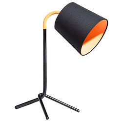 Beliani Lampe de bureau noir MOOKI