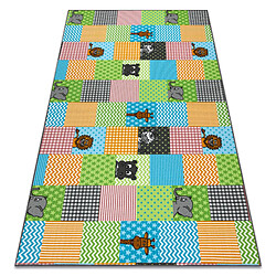 RUGSX Tapis pour enfants ZOO animaux 150x300 cm 