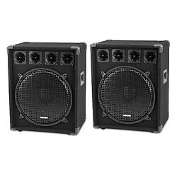 McGrey DJ-1522 Enceintes Party basement / DJ Paire 2 x 800W 