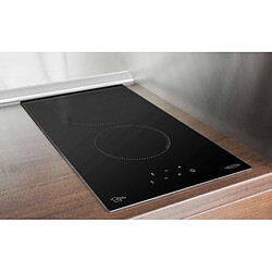 Brandybest Table de cuisson encastrable vitrocéramique 2 foyers hi-light noire