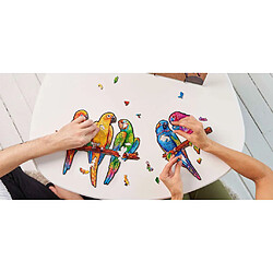 Avis UNIDRAGON Puzzle Bois 620 pcs Playful Parrots Taille royale 72x40 cm