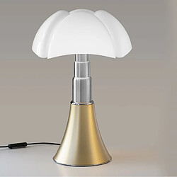 PIPISTRELLO MEDIUM-Lampe Dimmer LED pied télescopique H50-62cm Laiton Martinelli Luce - designé par Gae Aulenti