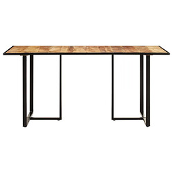 vidaXL Table à manger 200 cm Bois de manguier brut