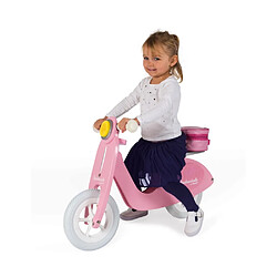 Janod Draisienne Scooter Rose Mademoiselle (bois) pas cher