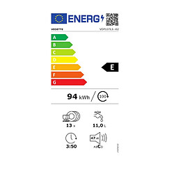 Lave-vaisselle 60cm 13 couverts 47db - vdp137ls - VEDETTE