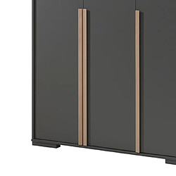 Avis Mes Armoire 3 portes anthracite et naturel - BILLY