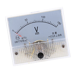 85c1 dc rectangle ampèremètre ampèremètre testeur analogique panneau voltmètre 0-150 v pas cher