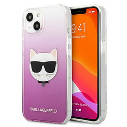 karl lagerfeld klhcp13sctrp iphone 13 mini 5,4" coque dur rózowy/rose choupette head 