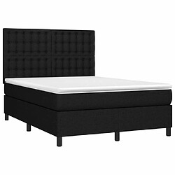 Avis Sommier à lattes,Cadre à lattes de lit et matelas et LED pour Adulte Noir 140x200 cm Tissu -MN71427