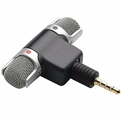 Cfsyls Mini microphone portable Jack 3,5 mm Microphone à pince Lavalier