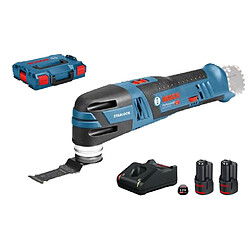 Découpeur-ponceur 12V GOP 12V-28 Professional + 2 batteries 3 Ah + chargeur + L-Boxx - BOSCH - 060185800Y 