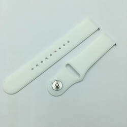 Avis Wewoo Bracelet pour montre connectée en silicone monochrome appliquer Samsung Galaxy Watch Active 22mm blanc