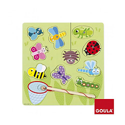 Goula Puzzle en bois 10 pièces : Petites bêtes magnétiques