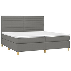 Avis Sommier à lattes,Cadre à lattes de lit et matelas et LED pour Adulte Gris foncé 200x200 cm -MN50381