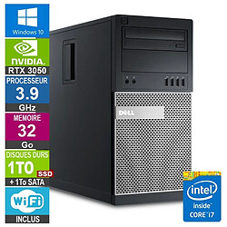 Dell PC Gamer LPG-7010 i7-3770 3.90GHz 32Go/1To SSD + 1To/RTX 3050 - Reconditionné