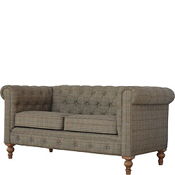 Artisan Furniture Chesterfield 2 places en tweed multicolore rembourré, salon