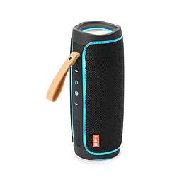 Yonis Enceinte Bluetooth Lumineuse Portable Stéréo Bass Subwoofer FM USBe Enceinte Bluetooth Lumineuse LED Basses Puissantes Portable FM TF USB Noir YONIS