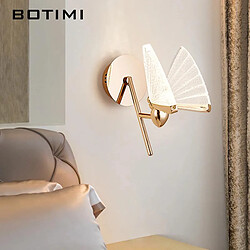 Avis Universal Nouvelle lampe murale de fond de salon merveilleux design lumière luxe papillon chambre à coucher lampe de chevet