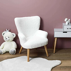 The Home Deco Kids Fauteuil enfant imitation fourrure Helsinki.