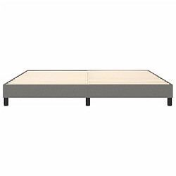 Sommier à lattes,Cadre à lattes de lit pour Adulte Gris foncé 200x200 cm Tissu -MN86082 pas cher