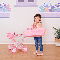 Olivia's Little World 'Twinkle Stars' Délux Poupée Poussette Rose OL-00011