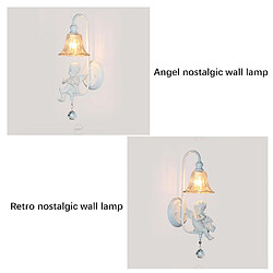 Universal Lampe murale Angel 220V Lait Lampe Blanc Blanc avec source de lumière pas cher