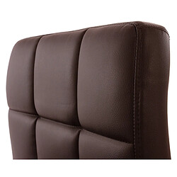 Avis Decoshop26 Lot de 2 chaises fauteuils de salle à manger en synthétique marron CDS04064