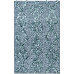 Hadorn Tapis shaggy 185x125 Bleu Thun Tribus 