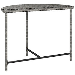 Avis Maison Chic Table de jardin | Table d'extérieur Gris 100x50x75 cm Résine tressée -GKD79254