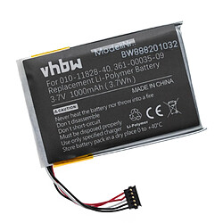 vhbw batterie compatible avec Garmin T 5 mini, TT 15 minicollier de dressage (1000mAh, 3,7V, Li-Polymère)